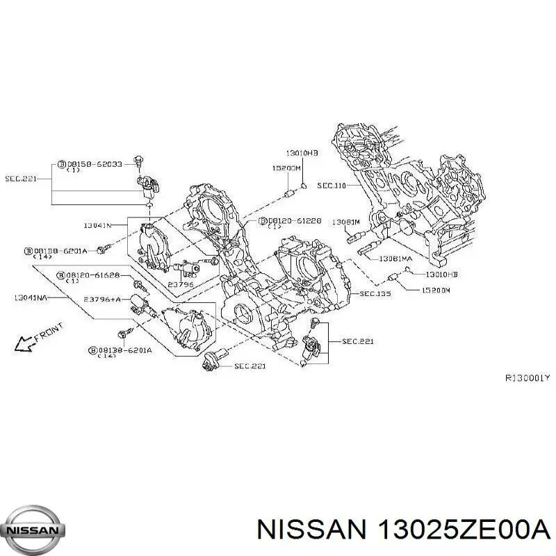 Купить 13025ZE00A Nissan/Infiniti Механизм регулировки фаз грм