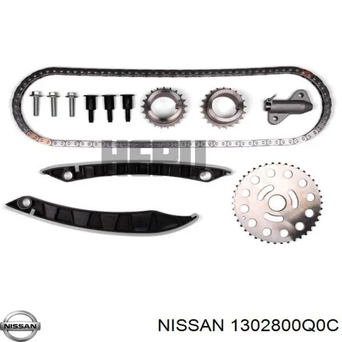 1302800Q0C Nissan cadeia do mecanismo de distribuição de gás, kit