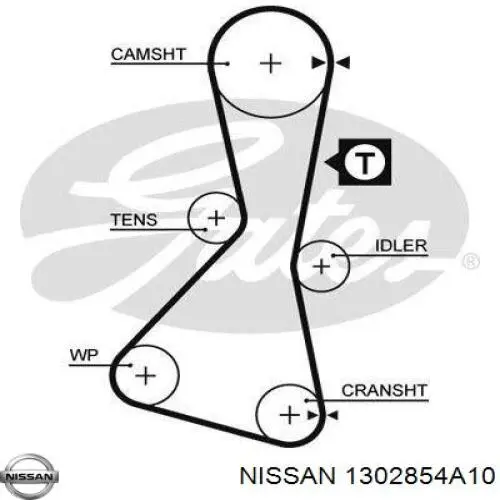 Ремень ГРМ 1302854A10 Nissan