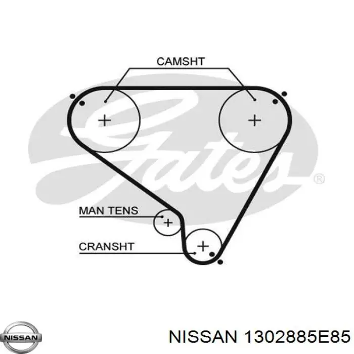 1302885E85 Nissan ремень грм