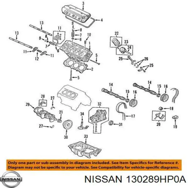 Купить 130289HP0A Nissan/Infiniti Цепь ГРМ, распредвала
