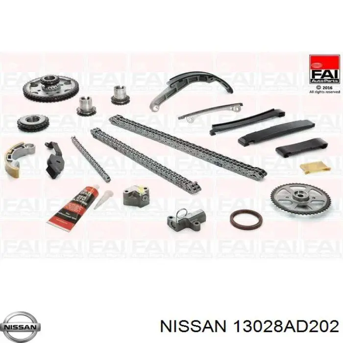 Cadena de distribución 13028AD202 Nissan