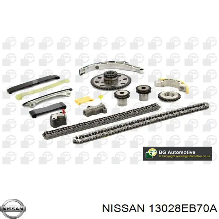Cadeia esquerda do mecanismo de distribuição de gás para Nissan Navara (D40M)