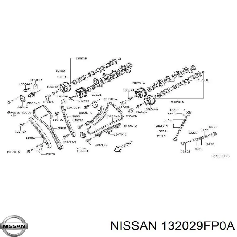 Купить 132029FP0A Nissan/Infiniti Выпускной клапан