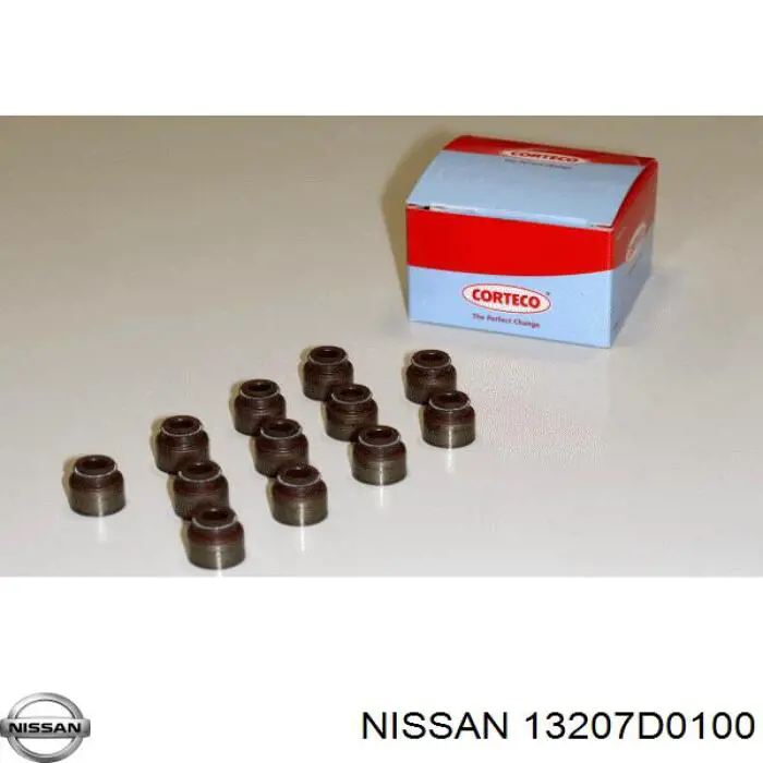 13207D0100 Nissan сальник клапана (маслосъемный, впуск/выпуск)