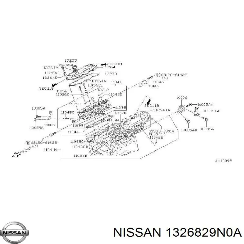  1326829N0A Nissan