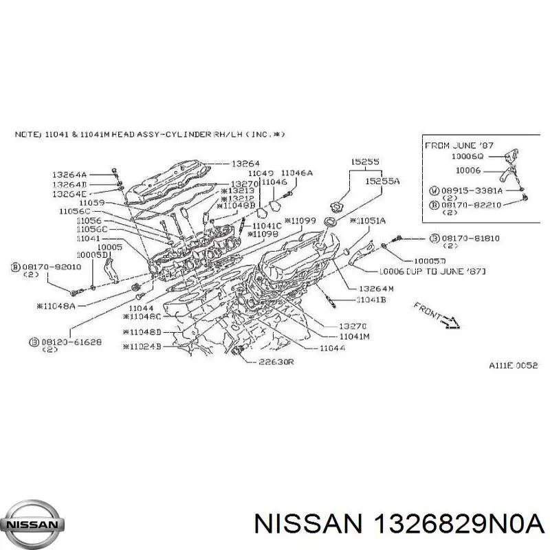 1326829N0A Nissan/Infiniti 