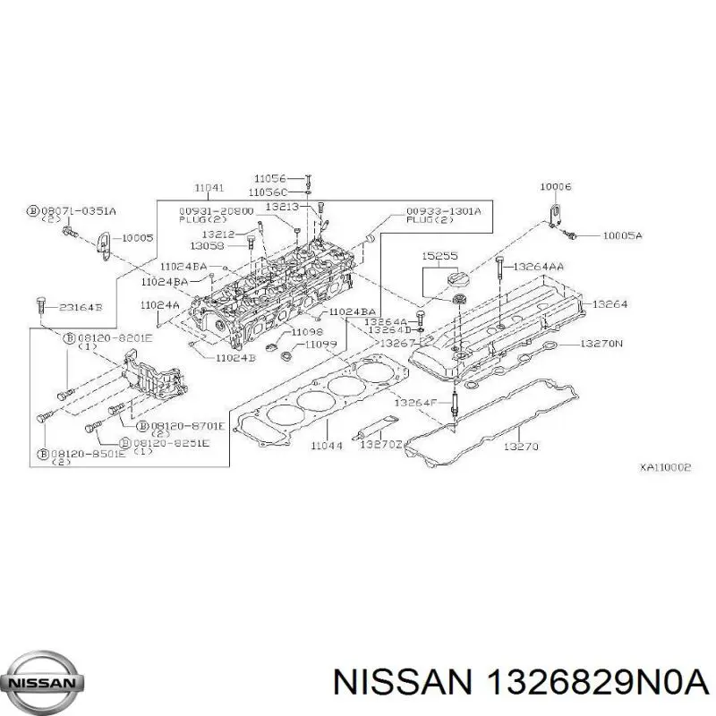  Nissan/Infiniti 1326829N0A цена, от 3.34 USD