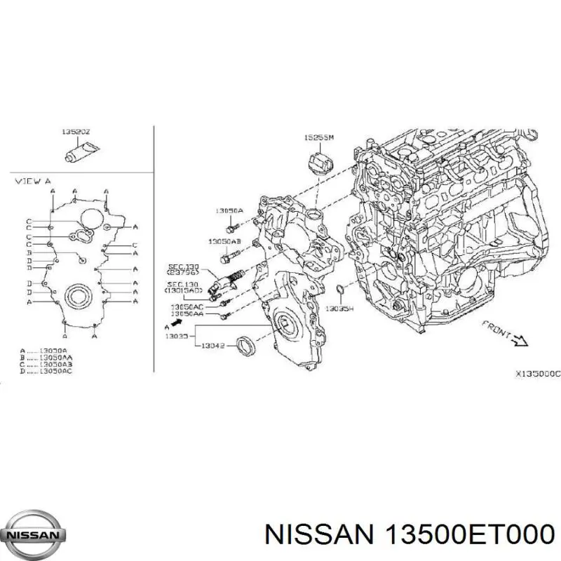  13500ET000 Nissan