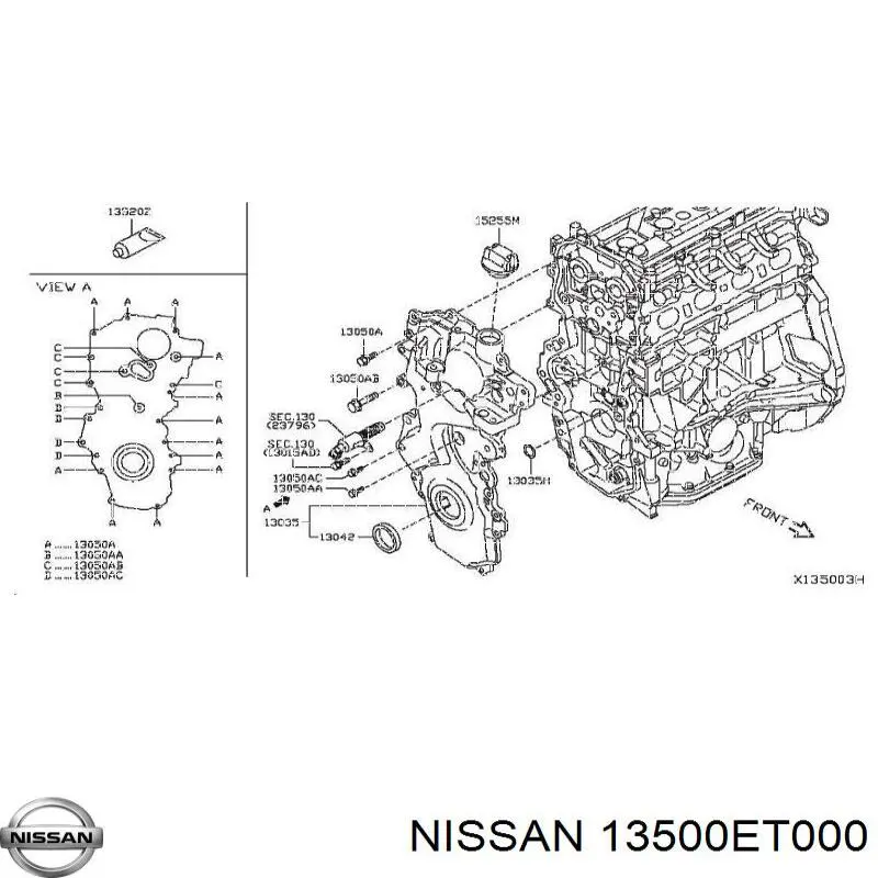 Купить 13500ET000 Nissan/Infiniti 