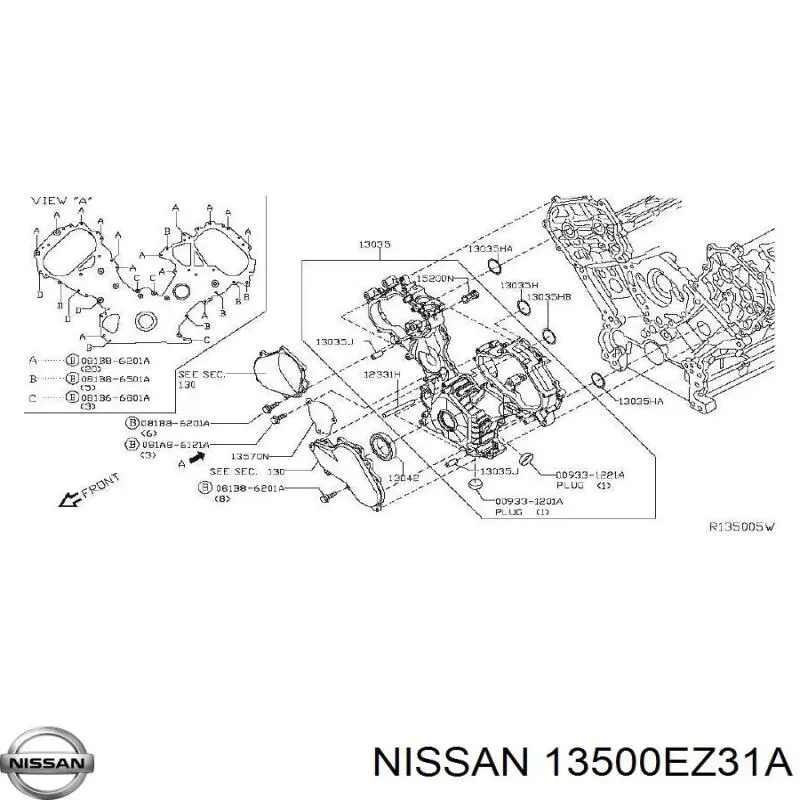 135001LA0A Nissan 