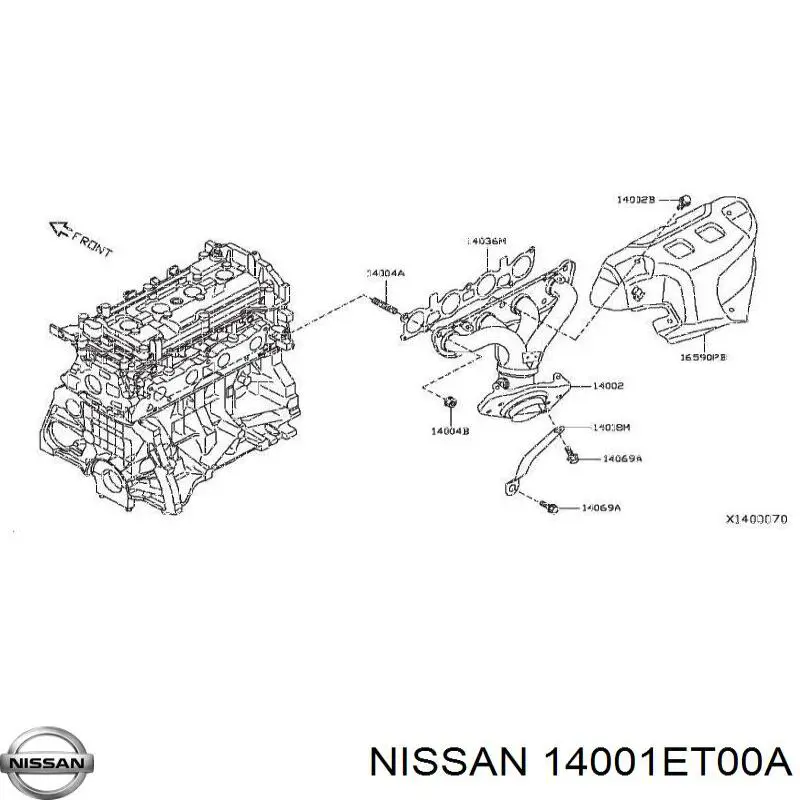  Nissan/Infiniti 14001ET00A цена, от 158.90 USD