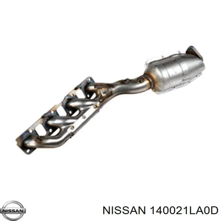 140021LA0D Nissan tubo coletor de escape direito