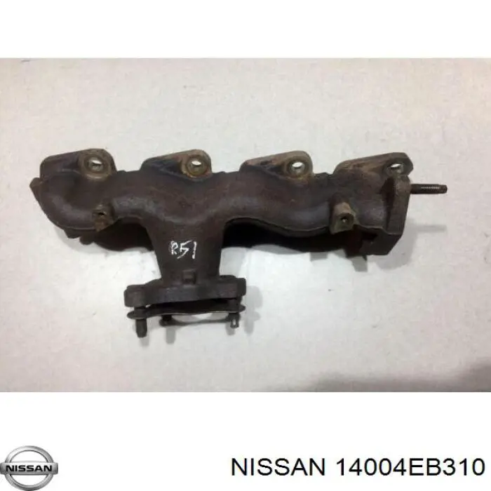 14004EB310 Nissan tubo coletor de escape