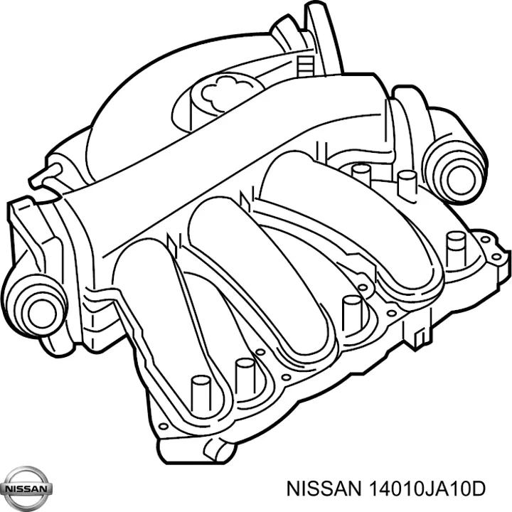 Коллектор впускной верхний 14010JA10D Nissan/Infiniti