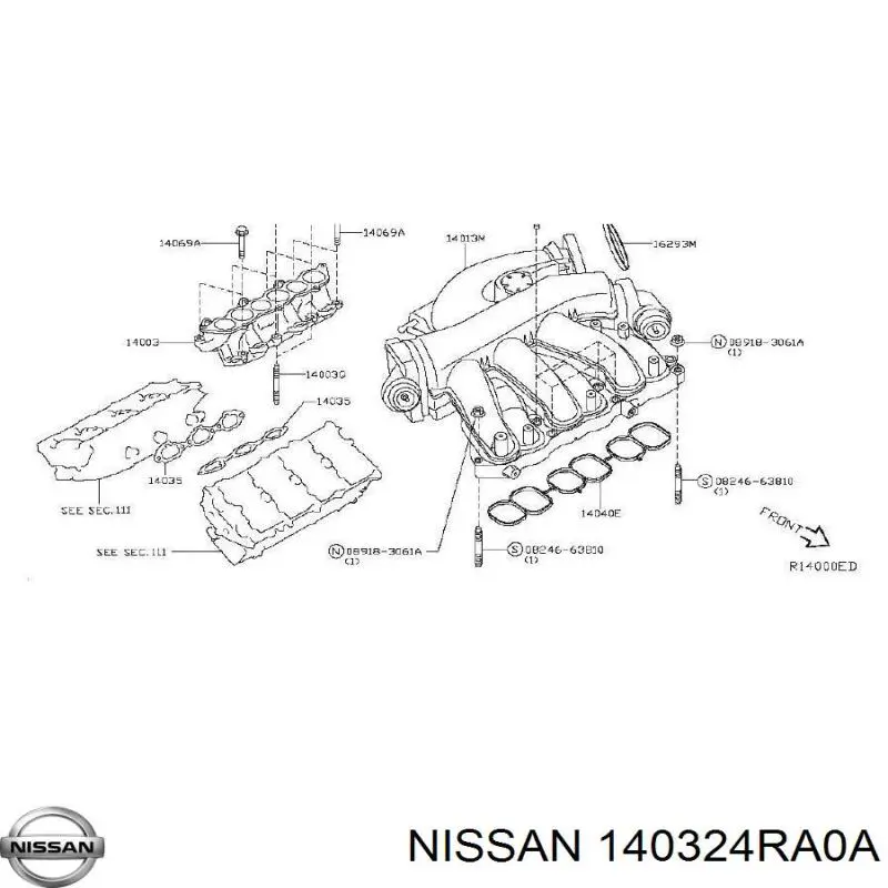  Nissan/Infiniti 140324RA0A цена, от 34.37 USD