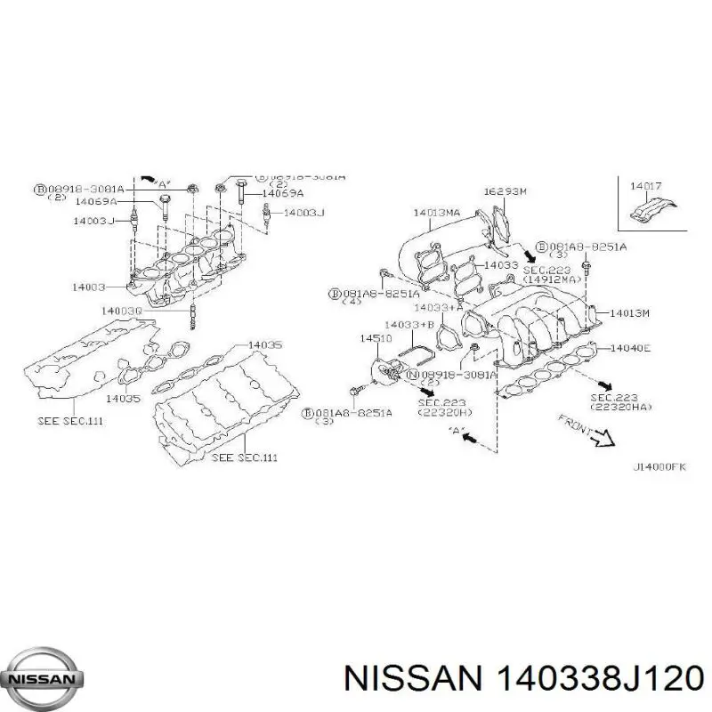 140338J120 Nissan 