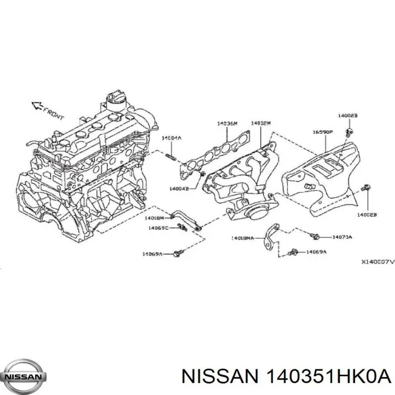  Nissan/Infiniti 140351HK0A цена, от 38.81 USD