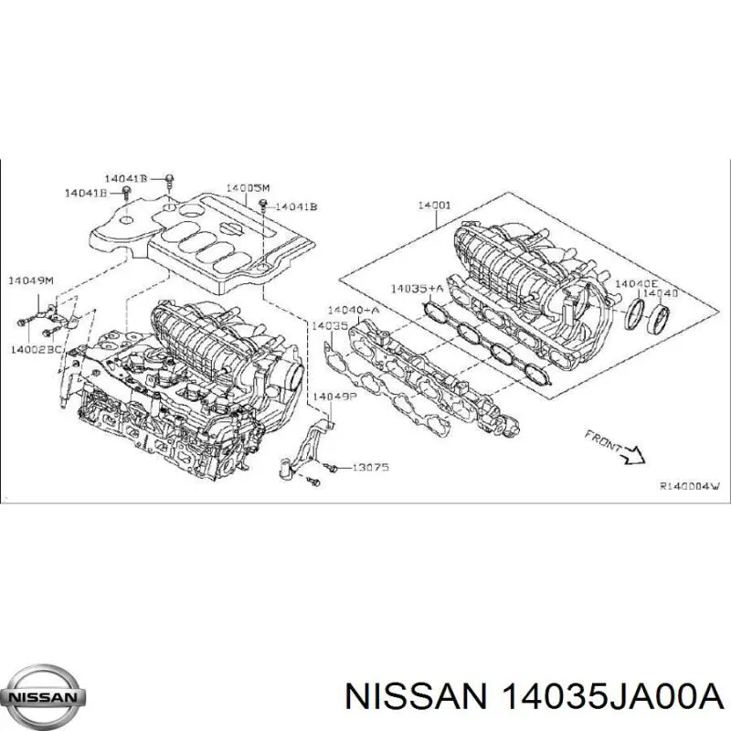 Прокладка впускного коллектора на Nissan X-Trail T31