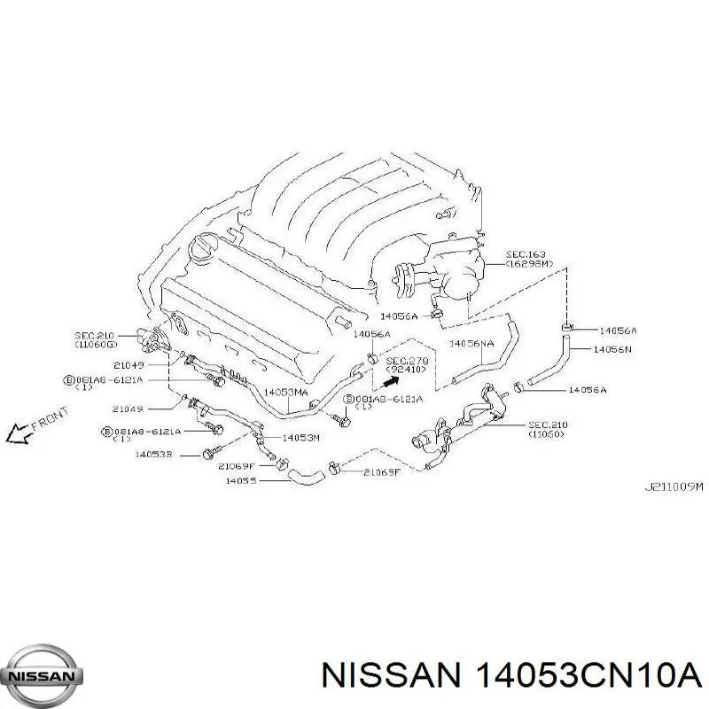  14053CN10A Nissan/Infiniti