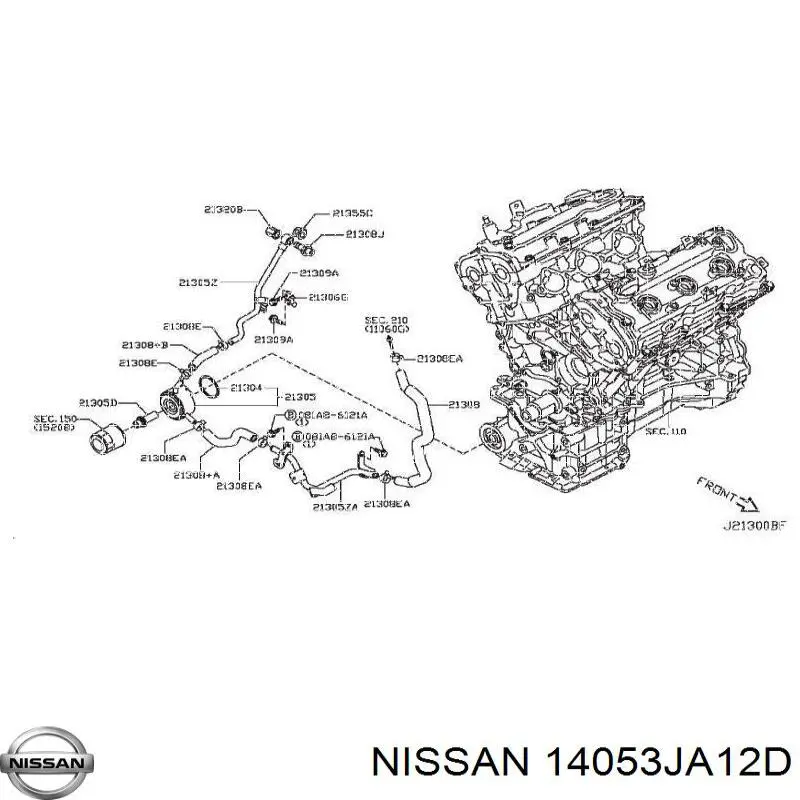  14053JA12D Nissan