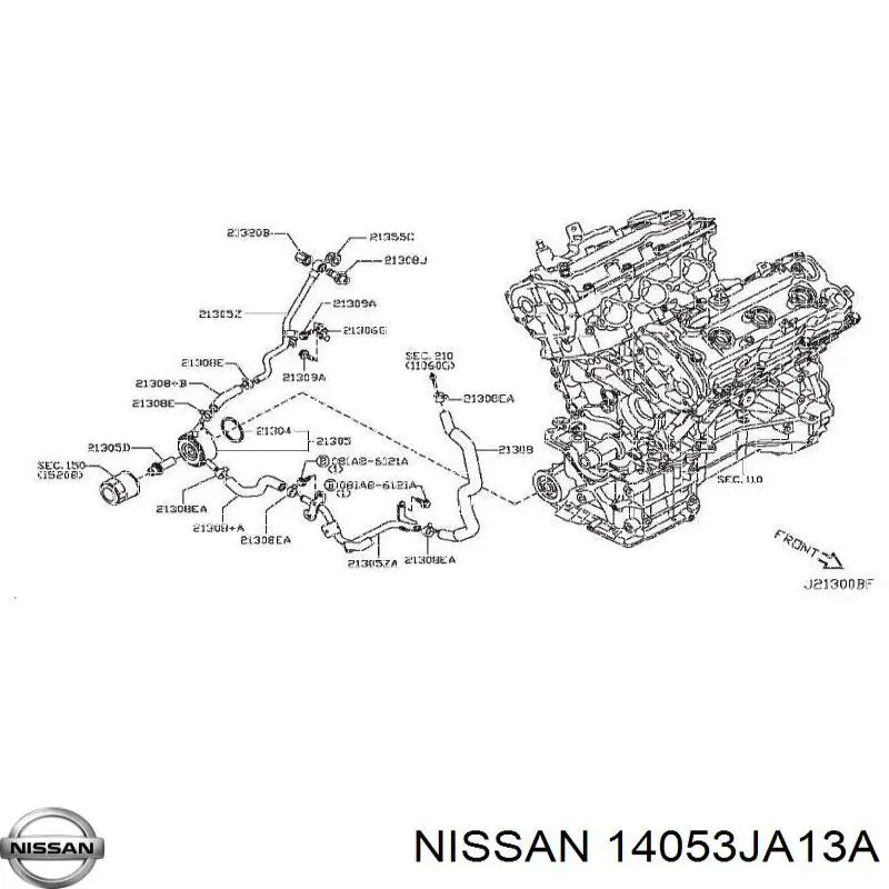  14053JA13A Nissan