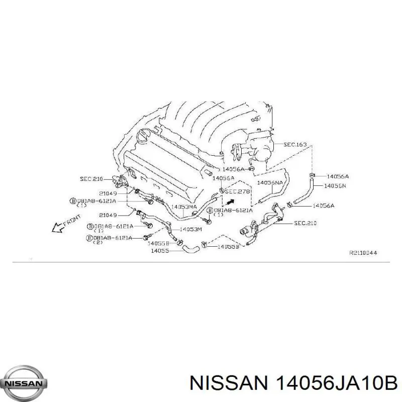 Купить 14056JA10B Nissan/Infiniti 