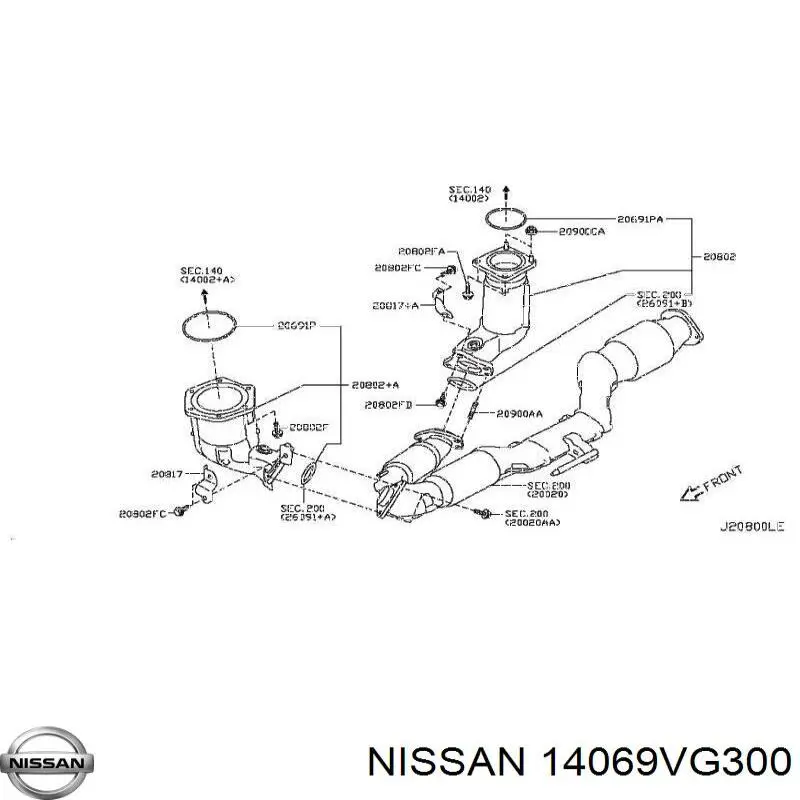  14069VG300 Nissan