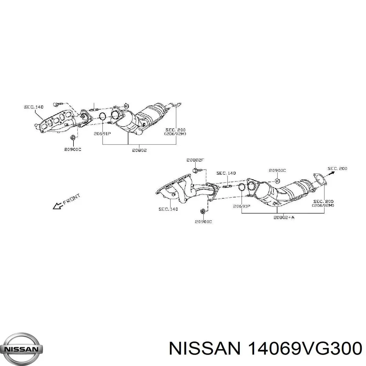  Nissan/Infiniti 14069VG300 цена, от 7.10 USD