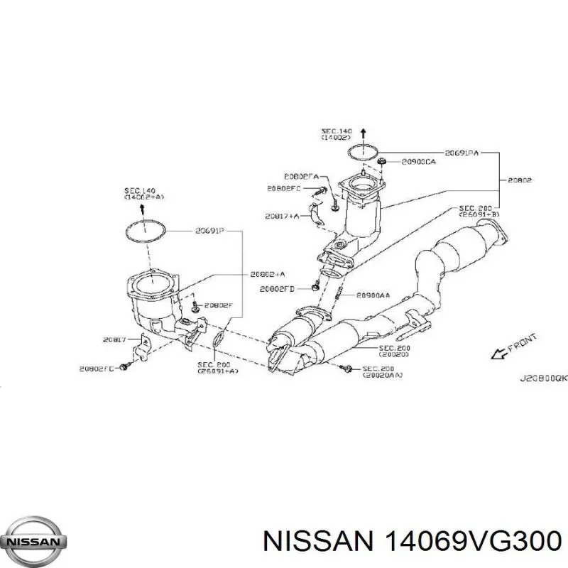 Купить 14069VG300 Nissan/Infiniti 