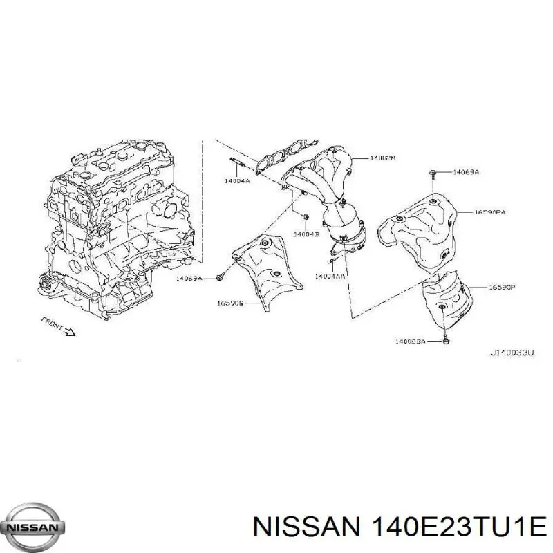 Газопроводы (коллектор выпускной) Nissan/Infiniti 140E23TU0E цена, от 253.95 USD