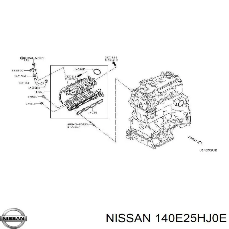  Nissan/Infiniti 140E25HJ0E цена, от 247.06 USD