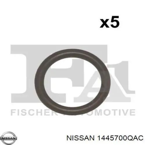 1445700QAC Nissan прокладка шланга отвода масла от турбины