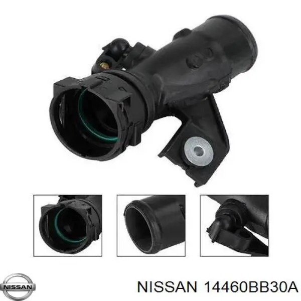 Патрубок воздушный, выход из турбины/компрессора (наддув) 14460BB30A Nissan/Infiniti