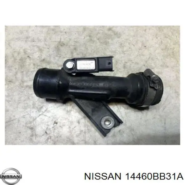Патрубок воздушный, выход из турбины/компрессора (наддув) 14460BB31A Nissan/Infiniti