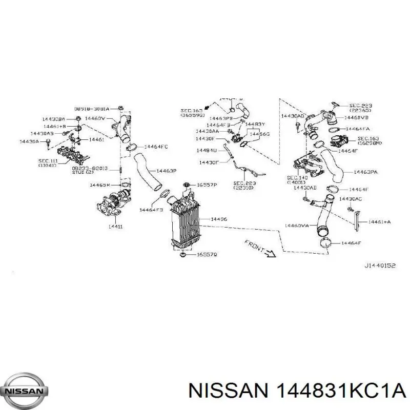  144831KC0A Nissan