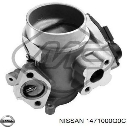 1471000Q0C Nissan válvula egr de recirculação dos gases