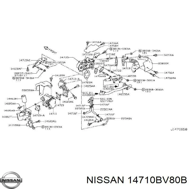 Купить DEG0123 Denso Клапан EGR системы рециркуляции отработавших газов