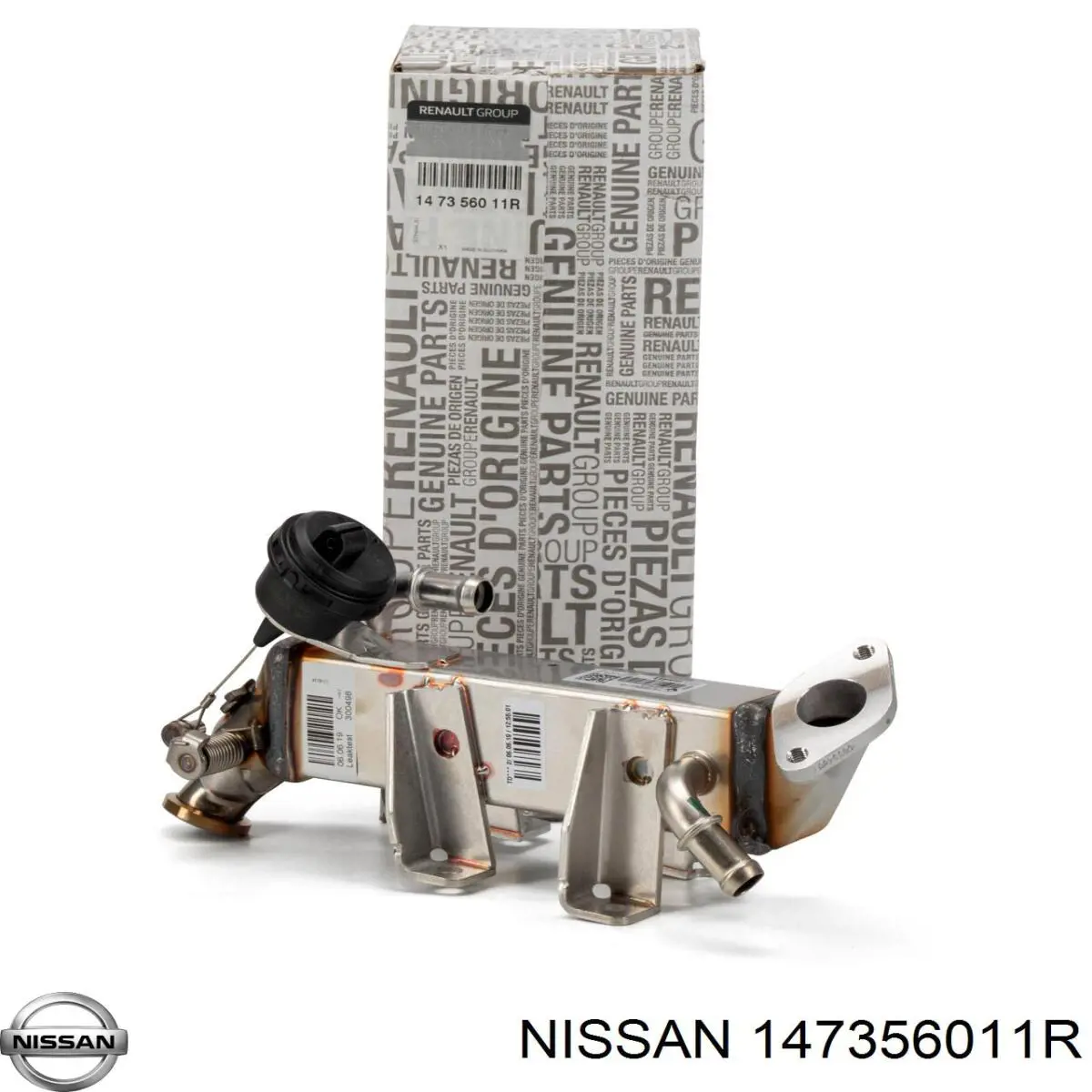 147356011R Nissan radiador do sistema egr de recirculação dos gases de escape