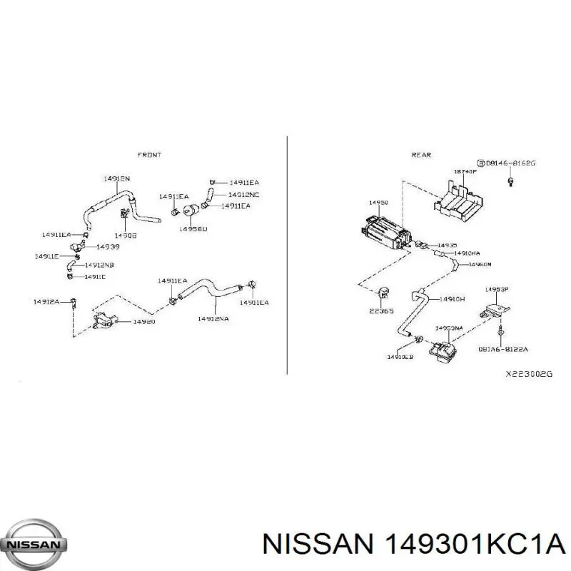  149301KC0A Nissan