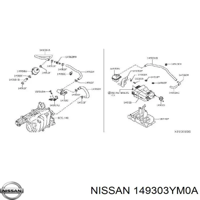 149303YM0A Nissan/Infiniti 