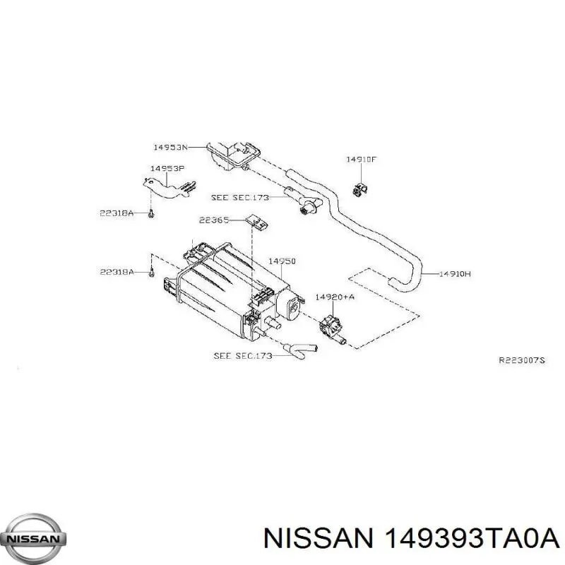  149393TA0A Nissan