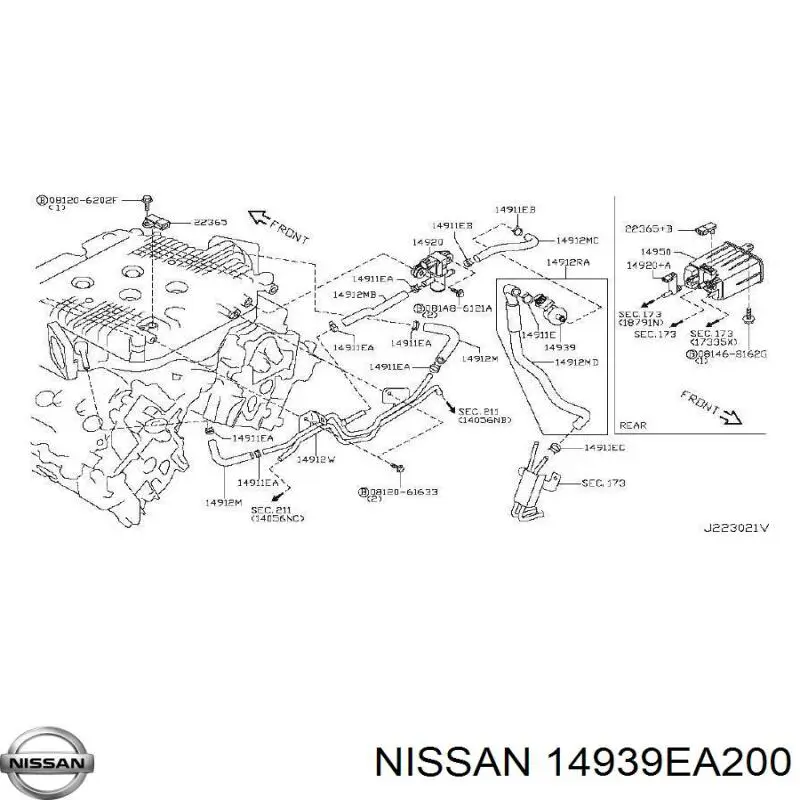  Nissan/Infiniti 14939EA200 цена, от 2.72 USD