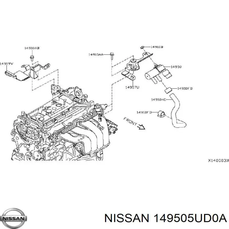  149505UD0A Nissan