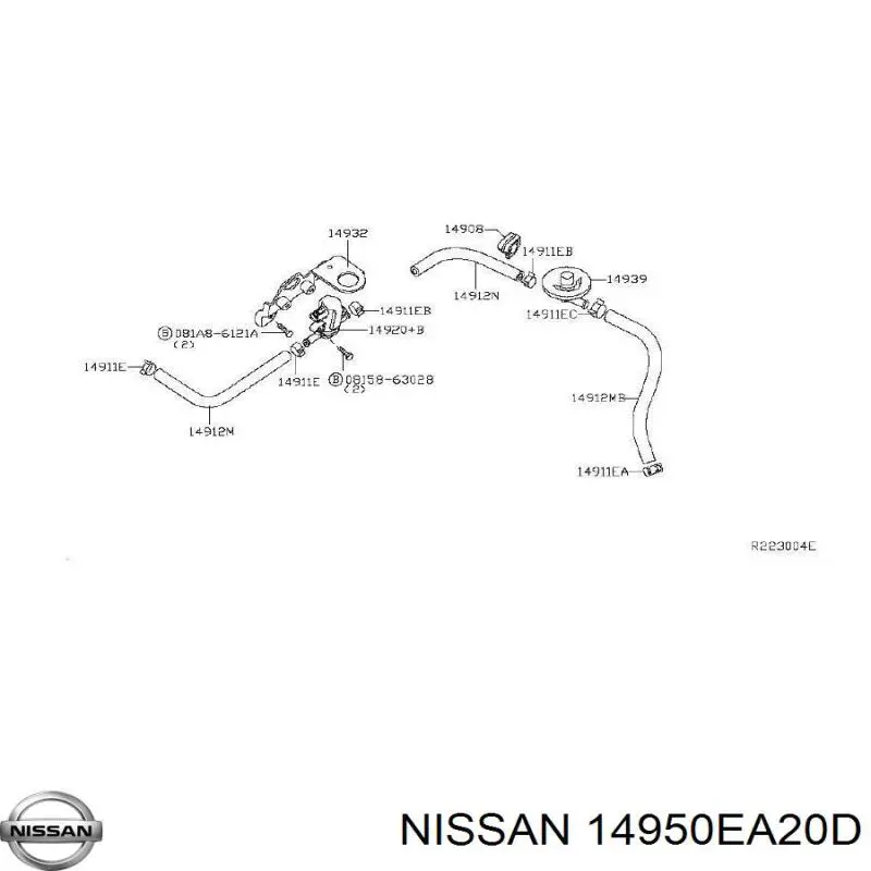 14950EA20B Nissan 