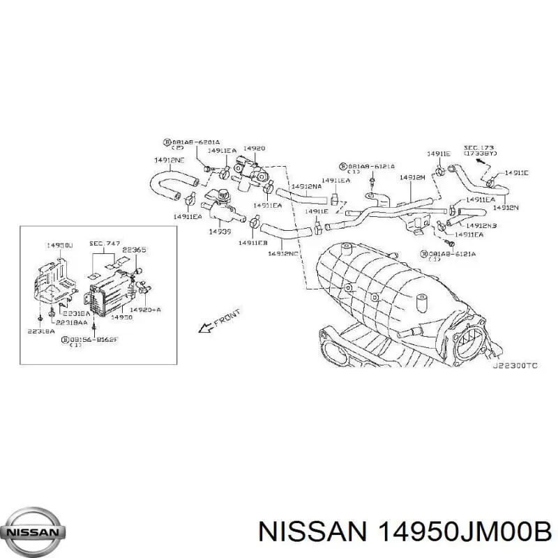 14950JM00B Nissan/Infiniti 