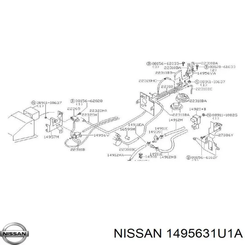  Nissan/Infiniti 1495631U1A цена, от 39.55 USD