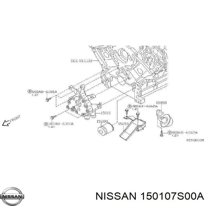Насос масляный Nissan 150107S00A