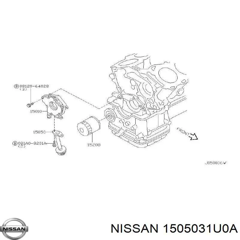 Купить 1505031U0A Nissan/Infiniti 