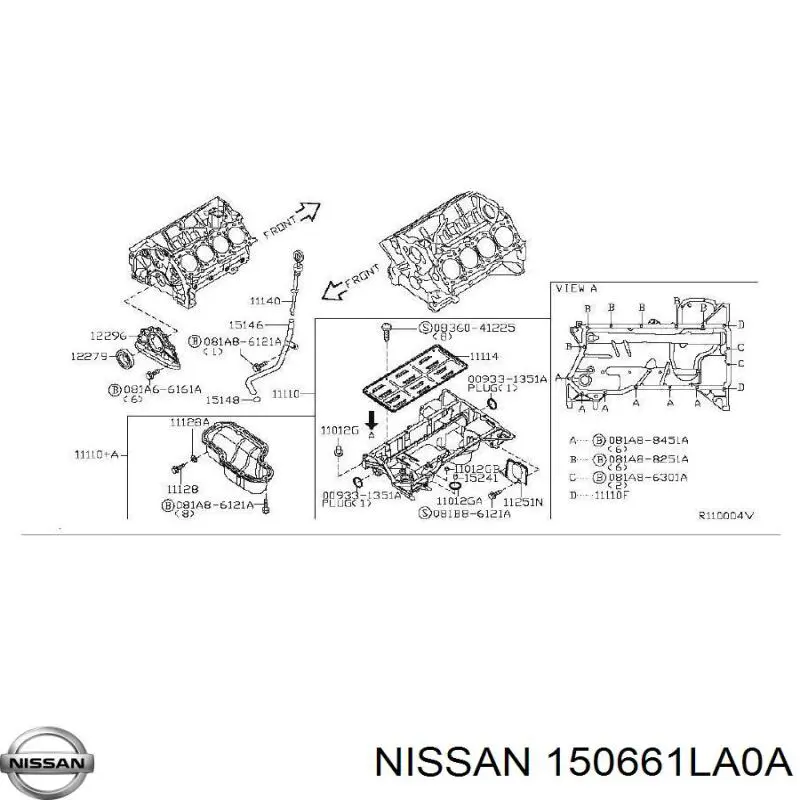  150661LA0A Nissan